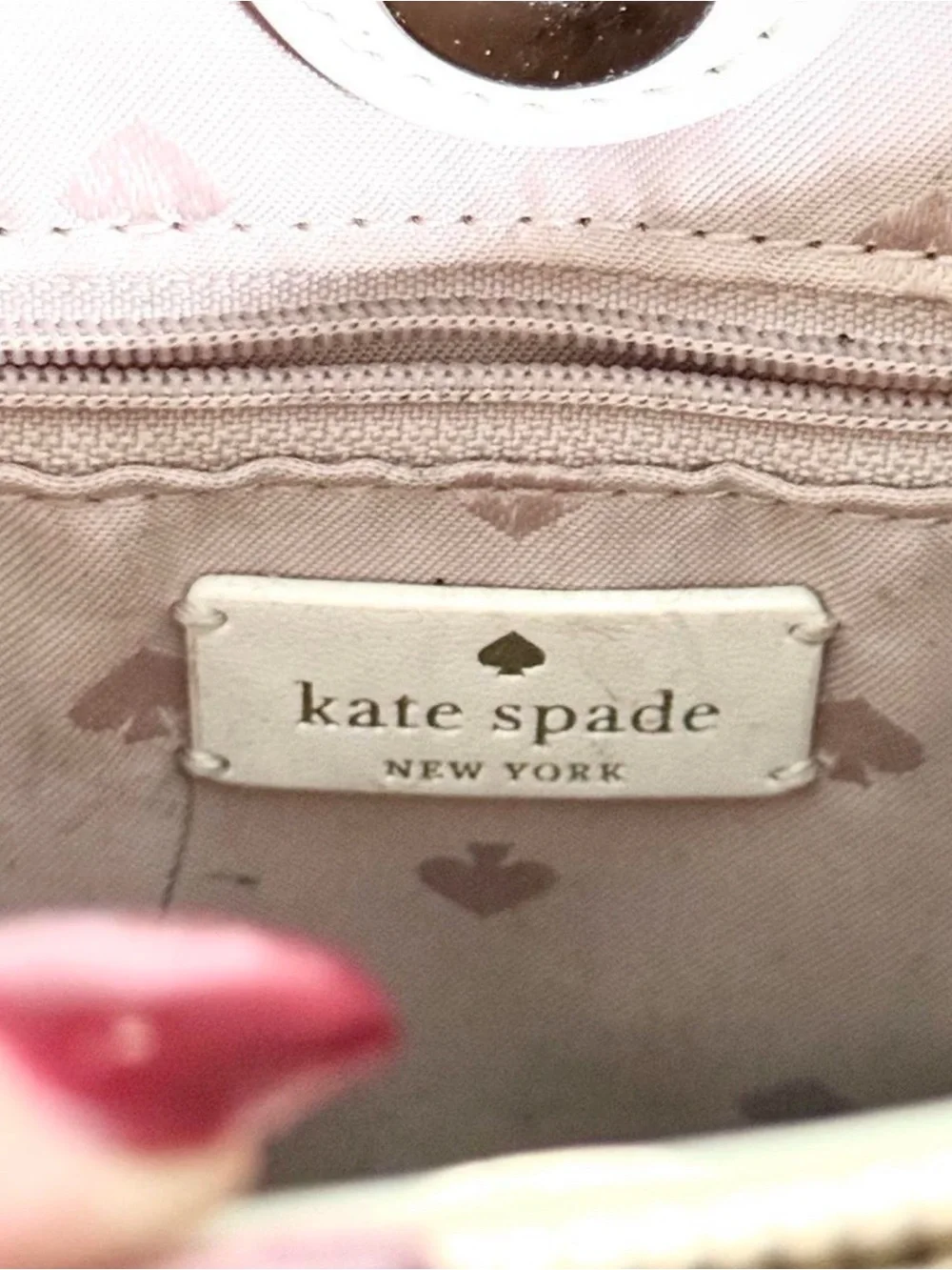 Kate Spade Quilted White Bucket Bag